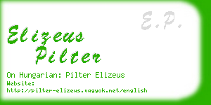 elizeus pilter business card